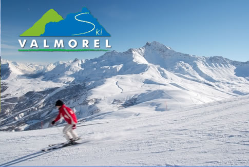 Skiën in het skigebied Valmorel in Frankrijk